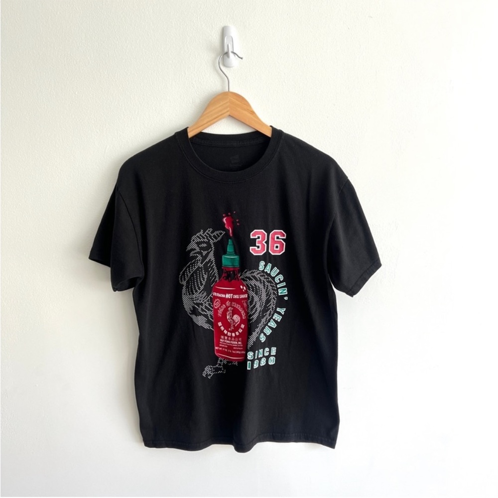 36 Siracha SAUCIN' YEARS Since 1980 Graphic Print Tee